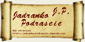Jadranko Podraščić vizit kartica